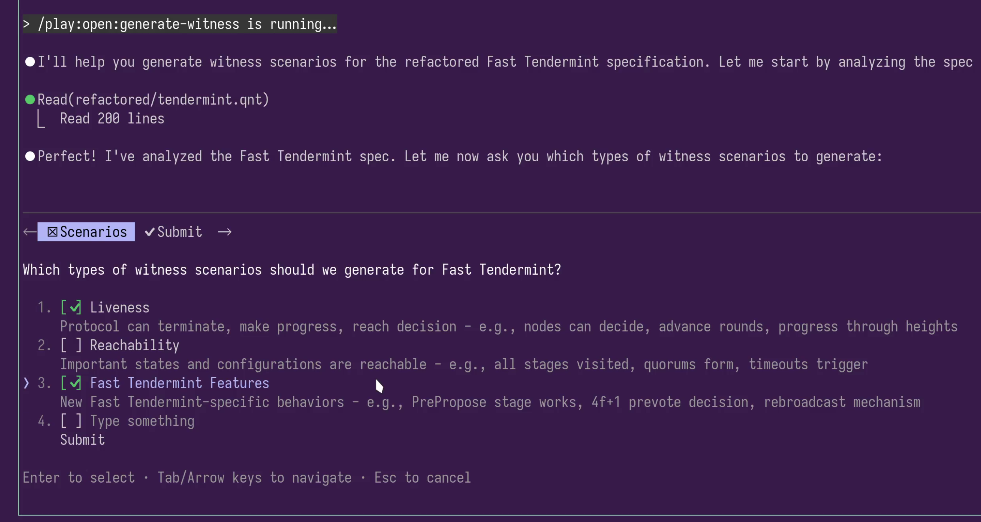 AI validation screenshot