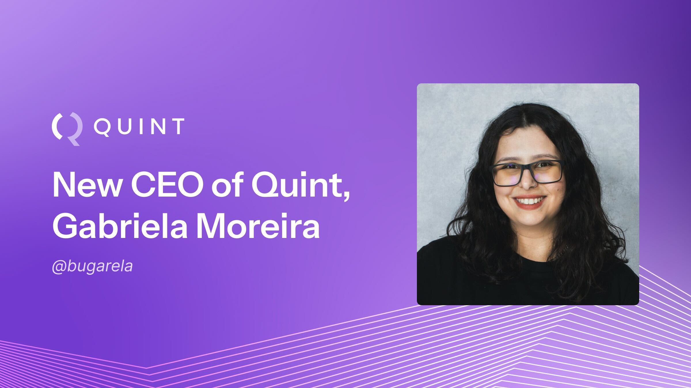 New CEO of Quint, Gabriela Moreira
